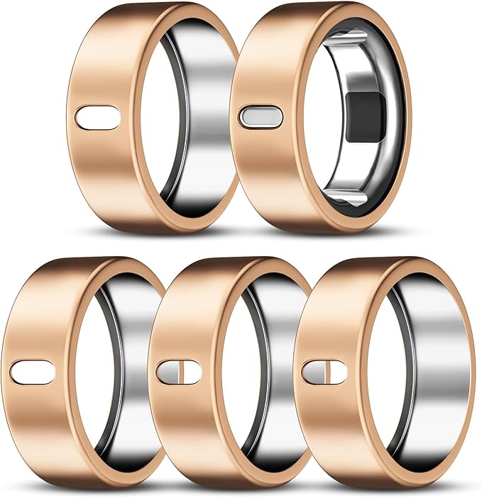 5 Pack Cover Compatible with Oura Ring Gen 4/Oura Ring Gen 3 Horizon/Heritage, Surport Charging with Cover on, Anti-Scratch TPU Protector for Oura Rings Accessories Women Men (Size 11)