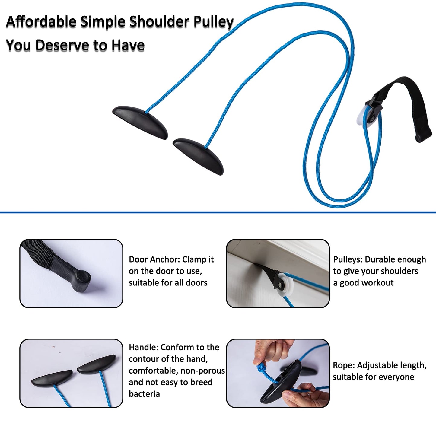 Shoulder Pulley Over The Door Physical Therapy System, Exercise Pulley, Alleviate Shoulder Pain and Facilitate Recovery from Surgery