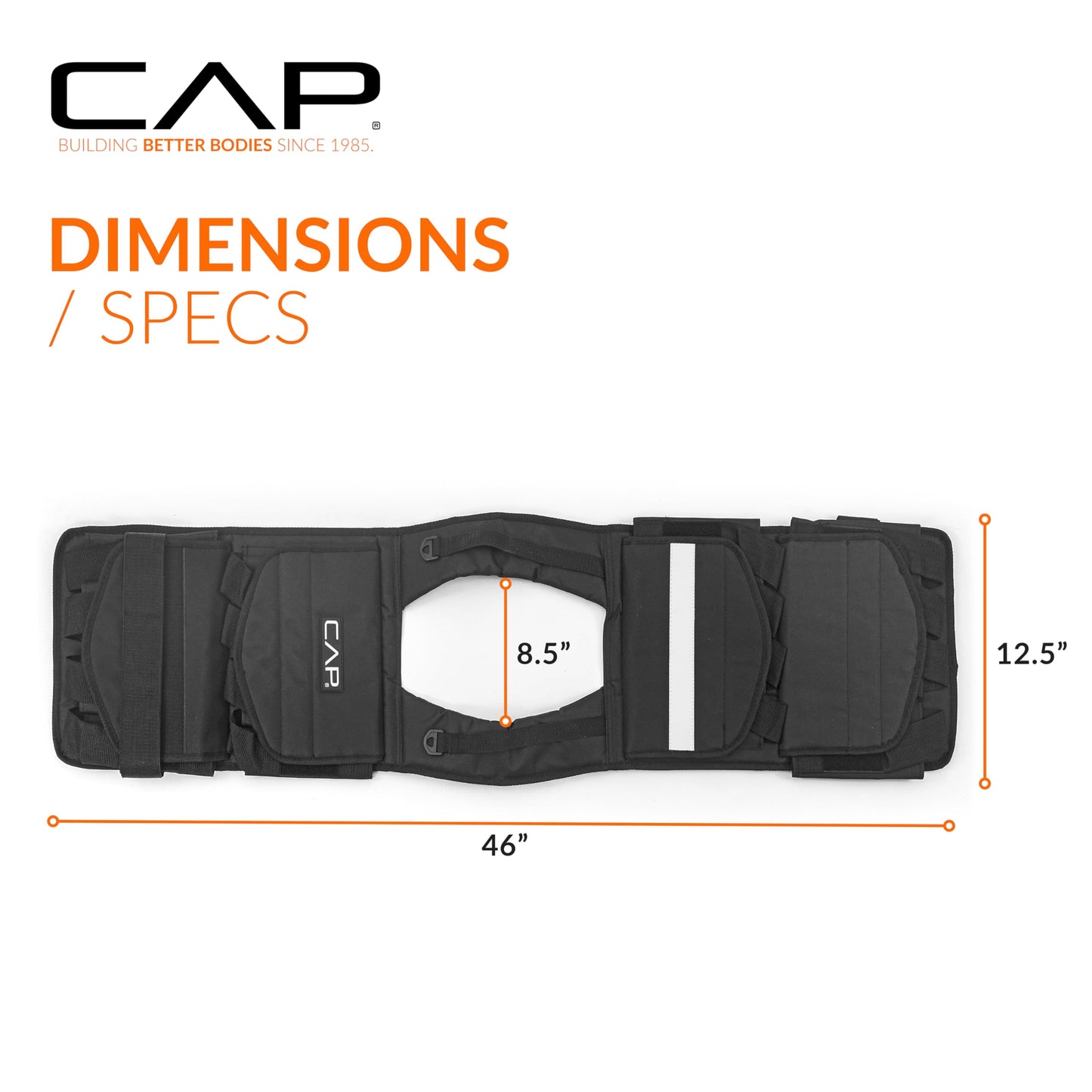 CAP Barbell Adjustable Weighted Vest, 40 Lb