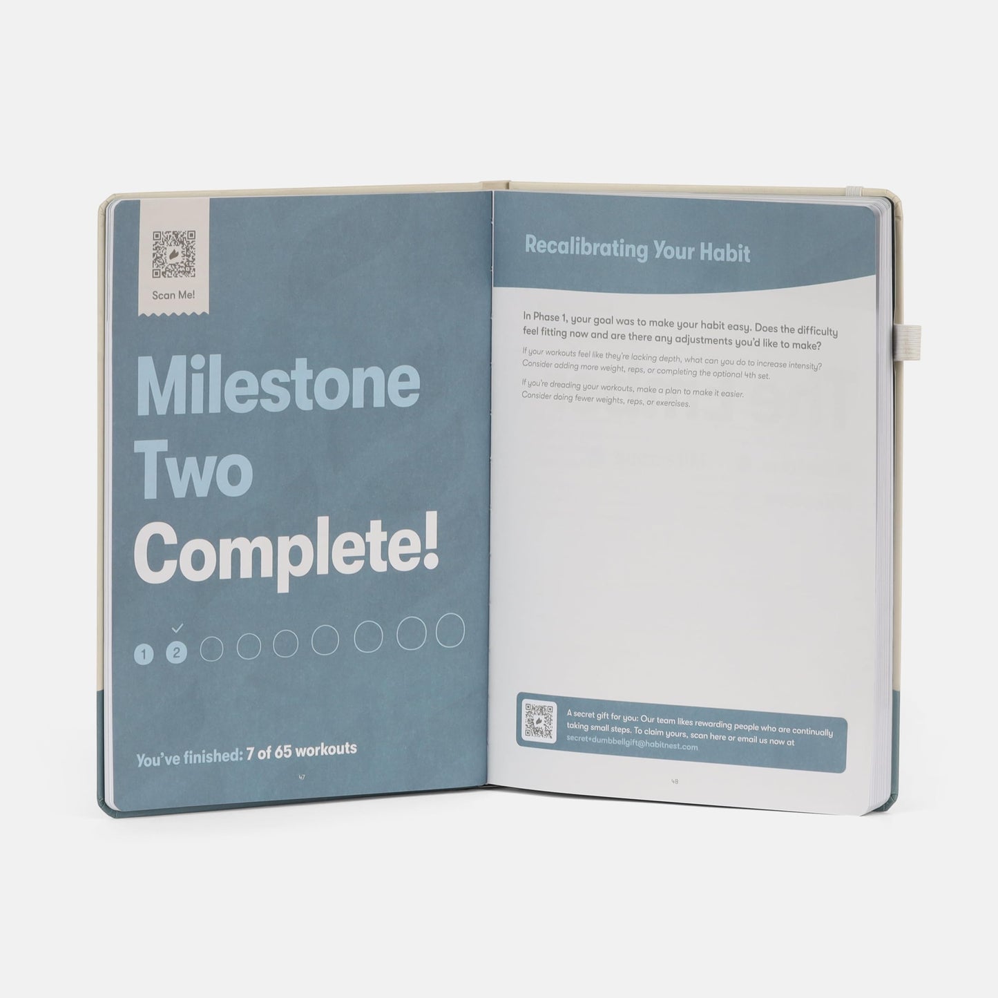 The Dumbbell Home Workout Journal. 13 Week Program. Fitness Planner/Workout Book that Only Requires Dumbbells. Workout Journal for Women & Men.