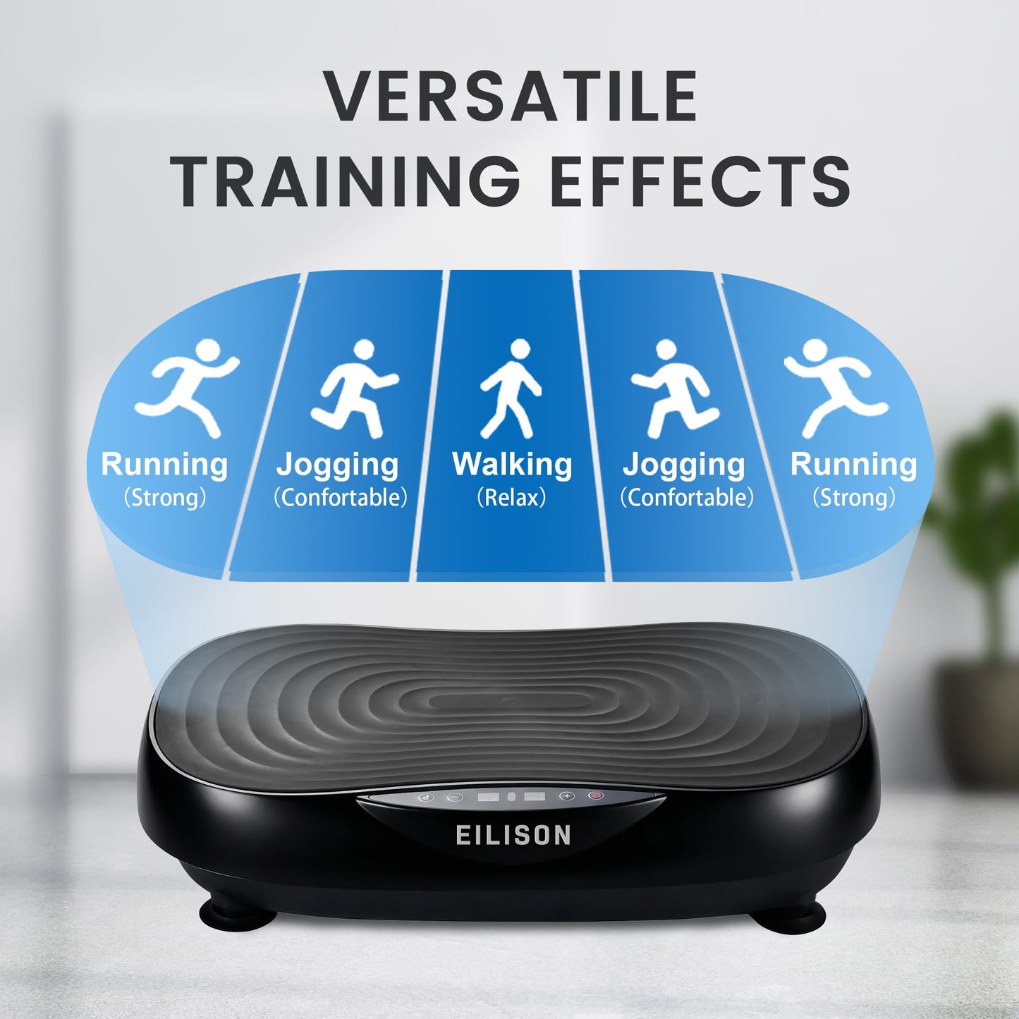 EILISON Glory Vibration Plate Exercise Machine - Lymphatic Drainage Whole Body Workout Vibration Platform 99 Adjustable Speeds Power Shaping Vibrating Plate, Weight Loss (Glory Black)