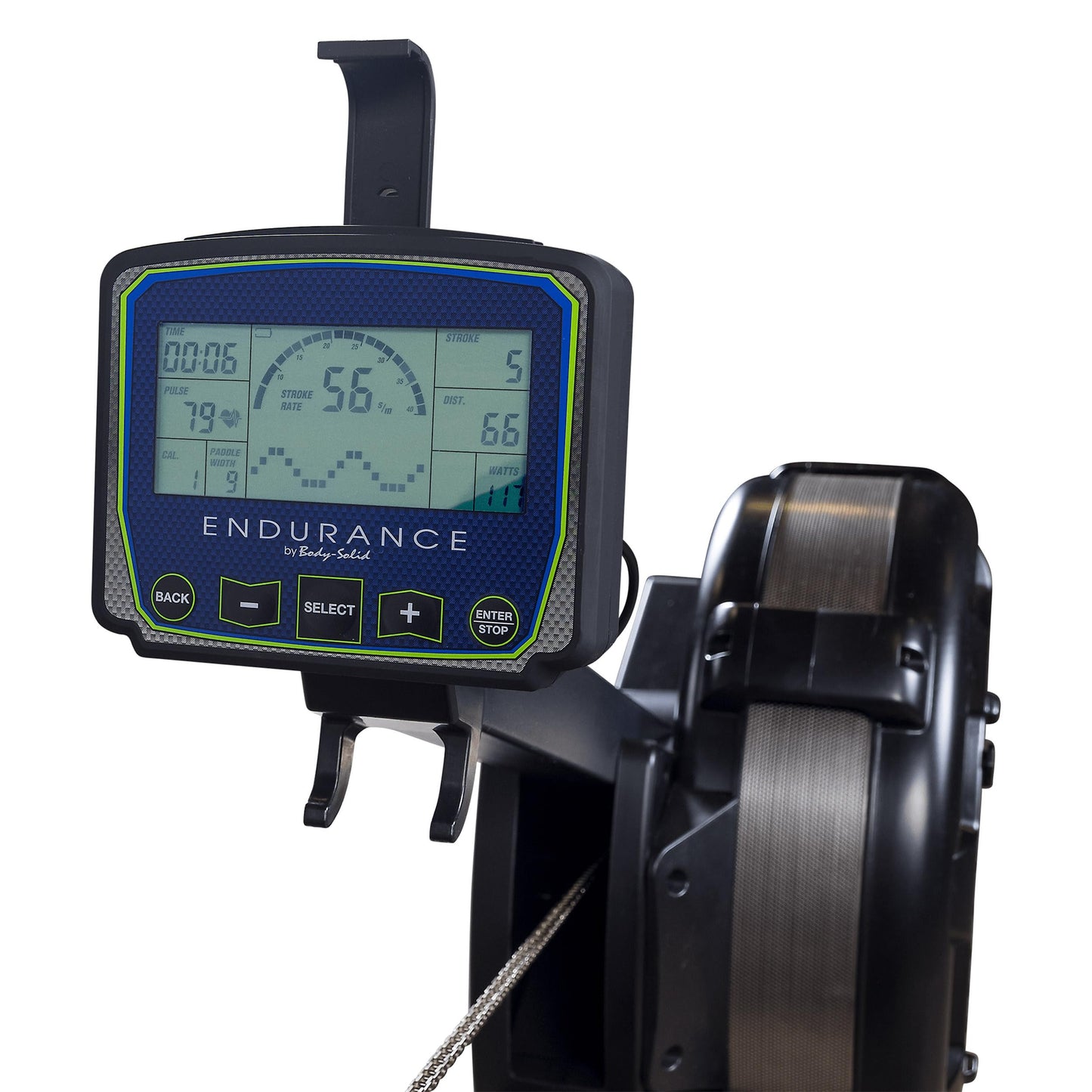 Body-Solid Endurance (R300) Air Resistance Indoor Rower - Cardio & Total Body Workout Machine with Self-Generating Power