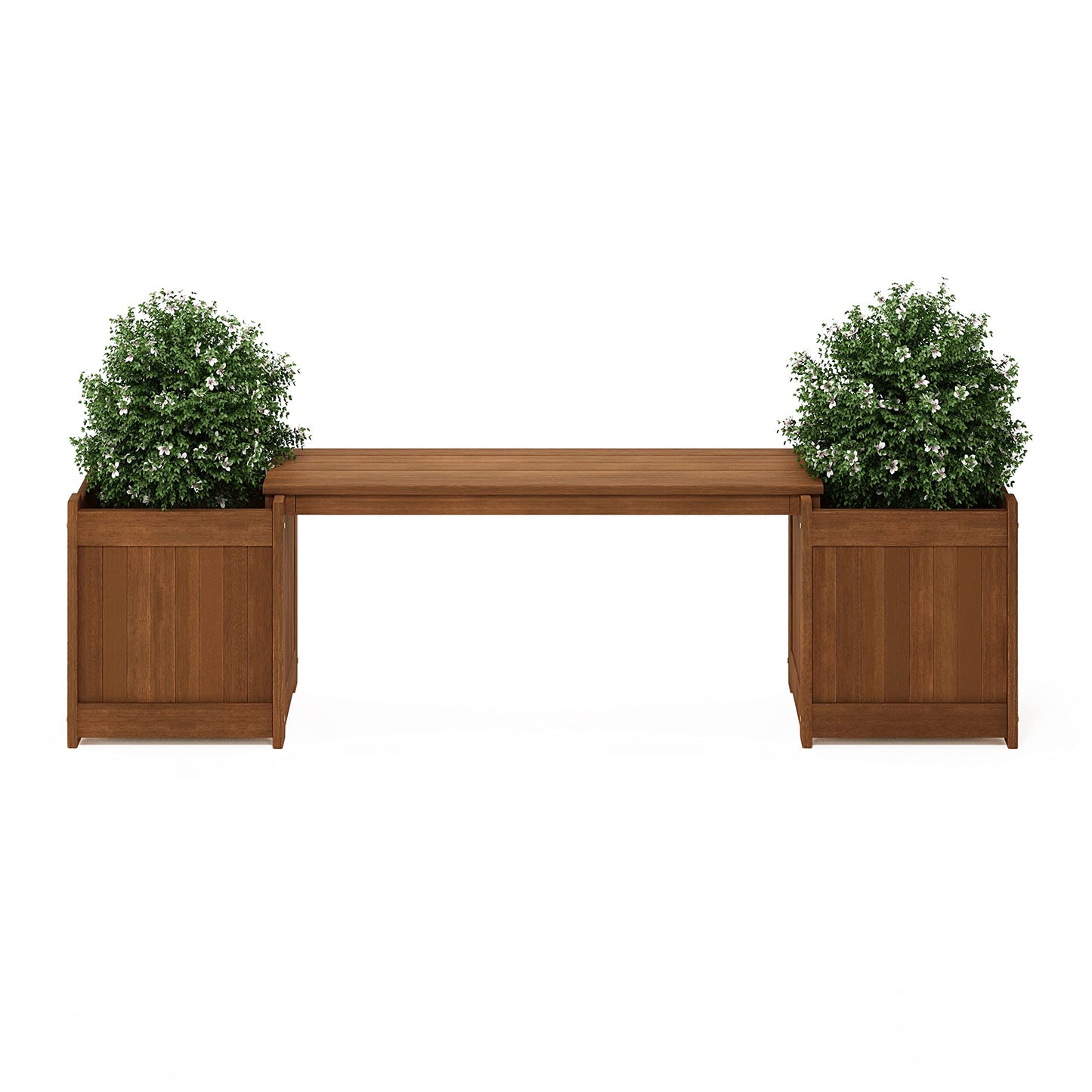 Furinno FG16011 Tioman Hardwood Flower Box, Brown