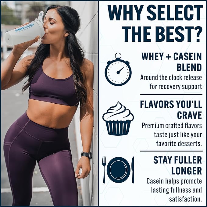 PEScience Select Protein Powder, Whey and Casein Blend, Clean Protein Powder for Women and Men, Low Calorie, Low Carb, Keto Friendly, Gluten Free - Snickerdoodle - 5 Servings