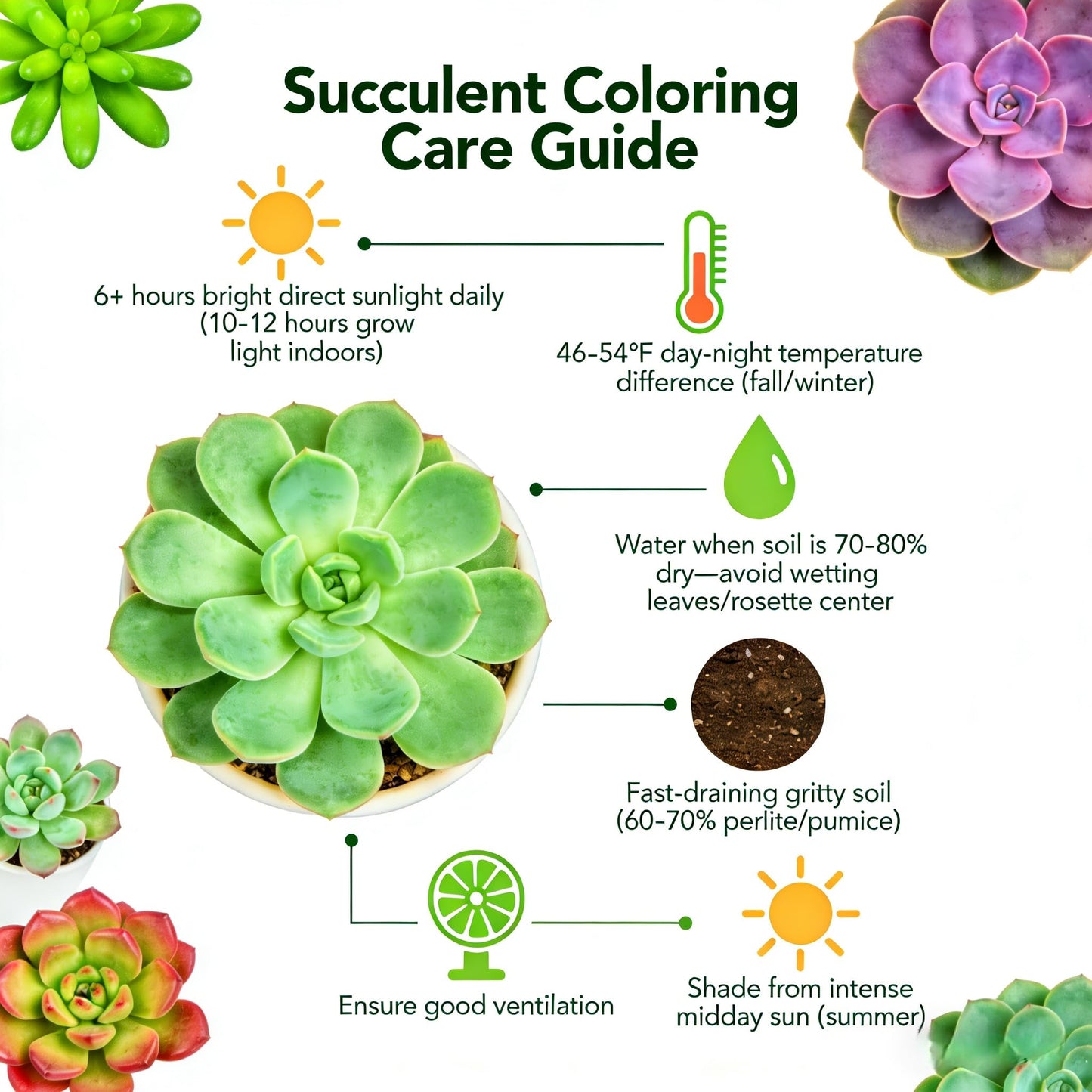 Sprout N Green Calico Kitten, Live Succulent Crassula Pellucida Variegata Fully Rooted in 4" Pot, Trailing Plant for Home Holiday Wedding Garden Hanging Decor, DIY Projects, Party Favor