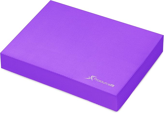 ProsourceFit Exercise Balance Pad ??Non-Slip Cushioned Foam Mat & Knee Pad for Fitness and Stability Training, Yoga, Physical Therapy