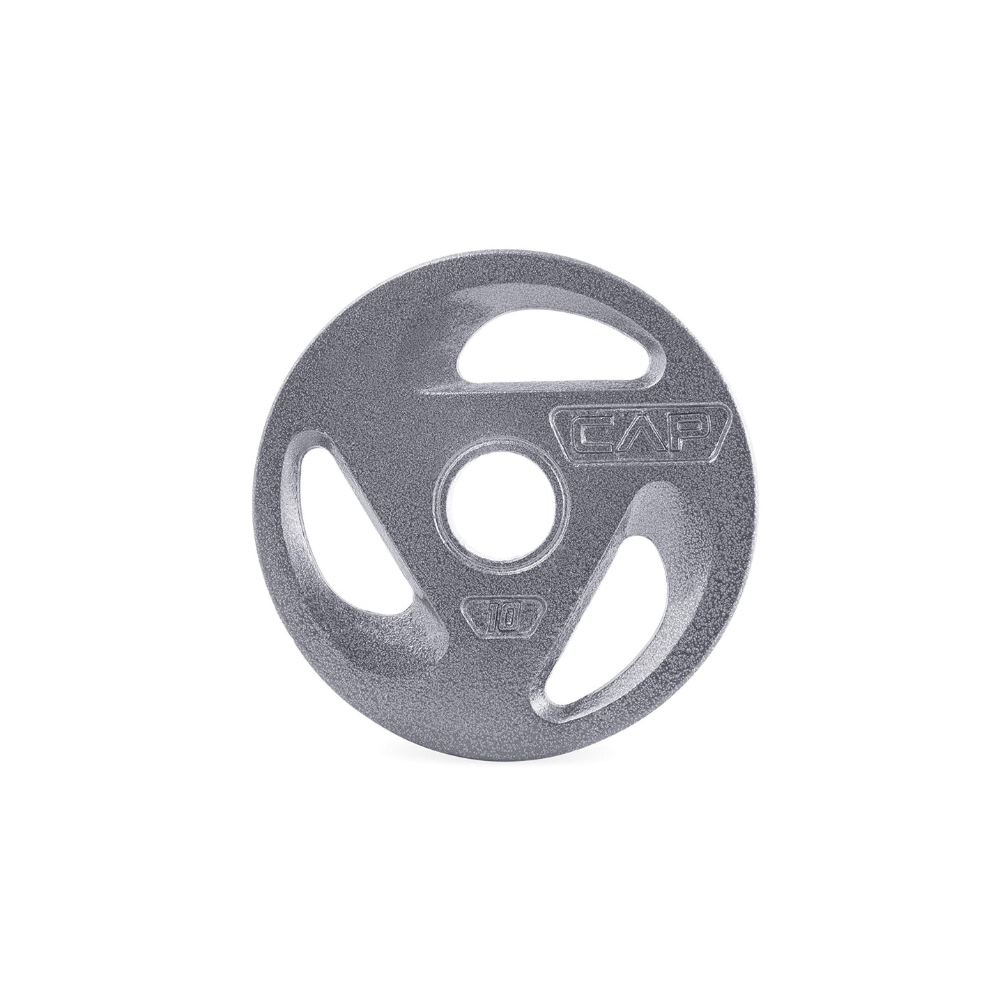 CAP Barbell 2-Inch Olympic Grip Weight Plates, Single, Gray, 10 Pound