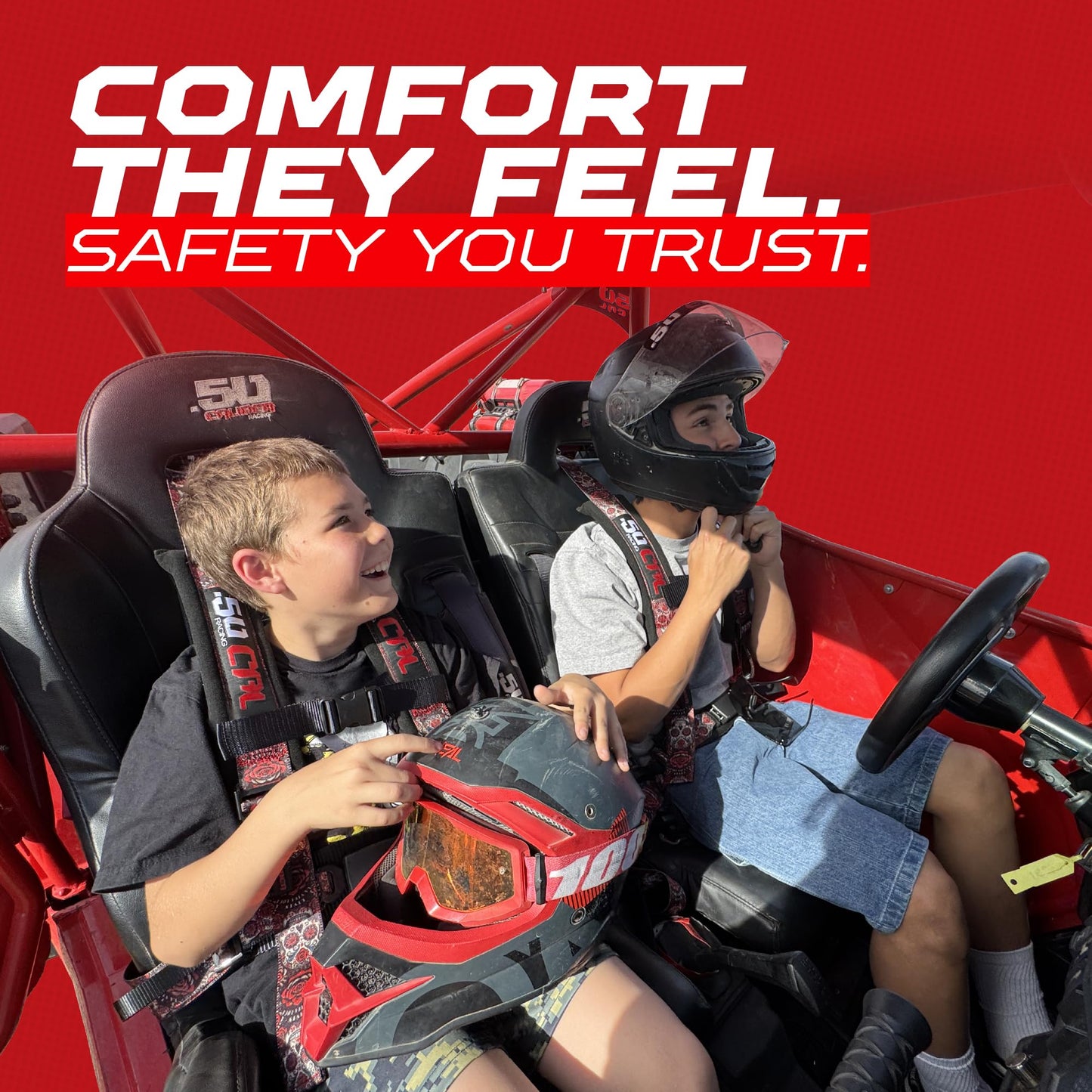 1pc 4 Point Harness for Bucket Seat, Push Release, 10 Color Options, Racing Harness, Race Car, Off Road, UTV, RZR (Black, 2 inch) [6030]