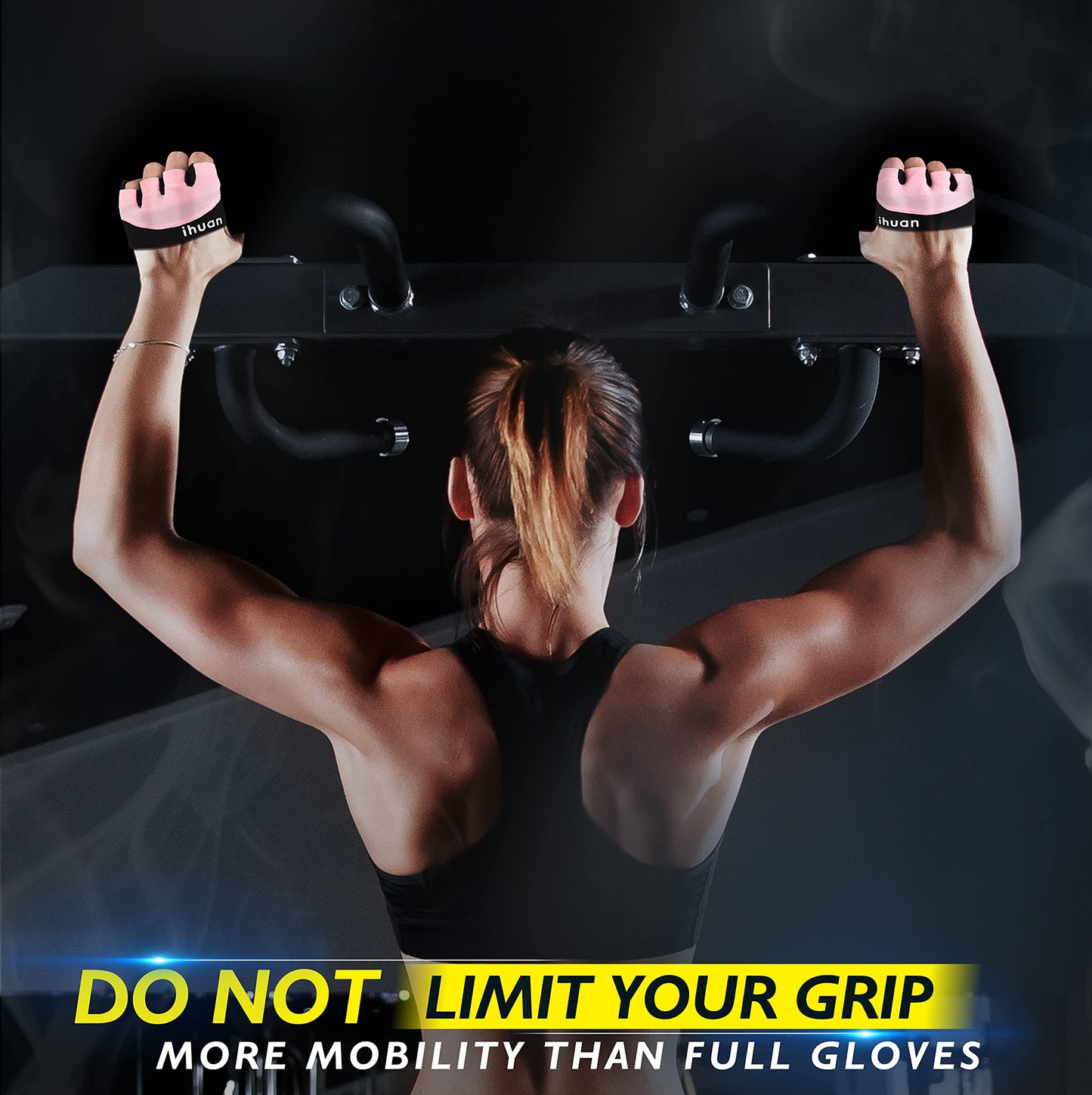 ihuan New Weight Lifting Gym Workout Gloves Men & Women, Great for Weightlifting, Exercise, Training, Fitness