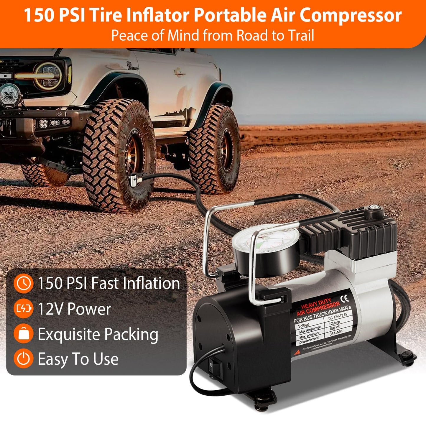 Car Emergency Kit with Air Compressor,Roadside Emergency Car Kit for Vehicles Auto Truck with Jumper Cables,Winter Car Safety Kit with Folding Shovel Car Repair Tool Set First Aid Kit Blanket Tow Rope