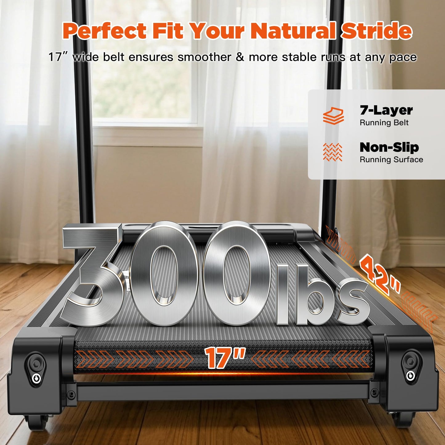 Winfita 3.5HP Incline Treadmill for Home, 300 lbs Weight Capacity Folding Treadmill with 0-12% Auto Incline, 14'' Large Display Running Machine with 8 MPH Speed, Wide Belt, App, Heart Rate