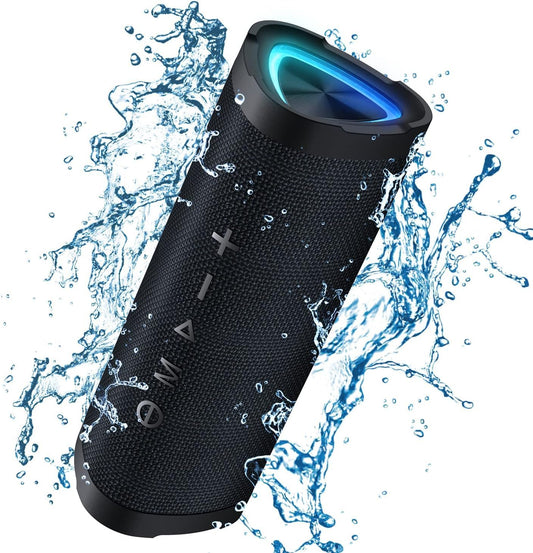 Vanzon V40 IPX7 24W Pairing,24H Bluetooth Speaker, Portable Bluetooth Speaker, Waterproof Wireless Speaker with Stereo