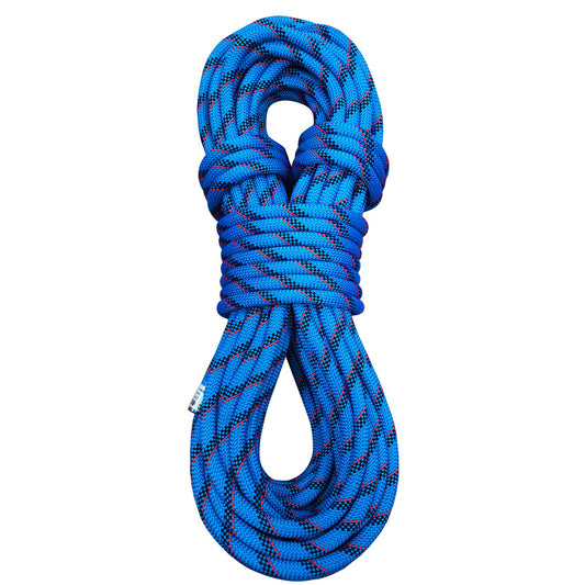 BlazeBeam Static Climbing Rope 10.5mm UIAA Static Line Rappelling Rope 15M (50ft) Nylon Kern Mantle Rope for Escape Rope Rock Climbing, Mountain Tree Climbing, Hauling, Rescue