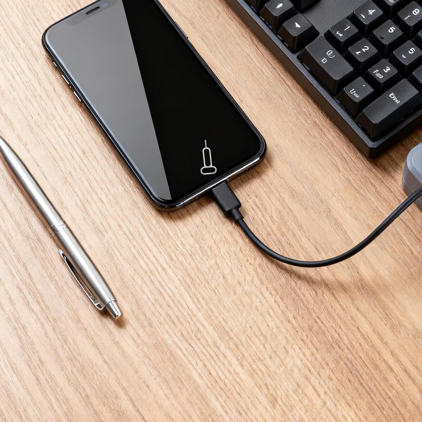 300pcs Set SHOWERORO Universal Sim Card Removal Tool with Keychain Mobile Phone Ejector Pin Kit for Smartphones