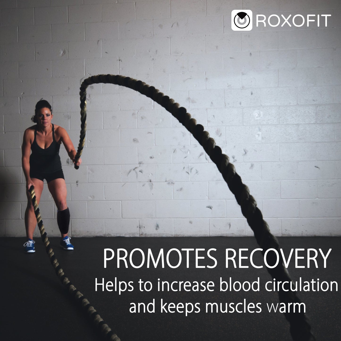 ROXOFIT Calf Brace for Torn Calf Muscle and Shin Splint Relief - Shin Splint Brace - Compression Sleeves for Women Calf Compression Sleeve Men, Shin Splint Compression Sleeve, Compression Calf Sleeve Women, Calf Compression Sleeve Women, Calf Sleeves for