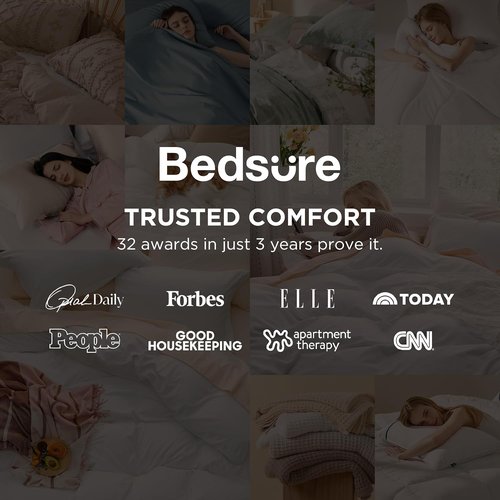 Bedsure Pink Clay Duvet Cover Set - Extra Soft 3-Piece Bedding Set, Full Size 80x90 Inches with Zipper Closure & 2 Pillow Shams