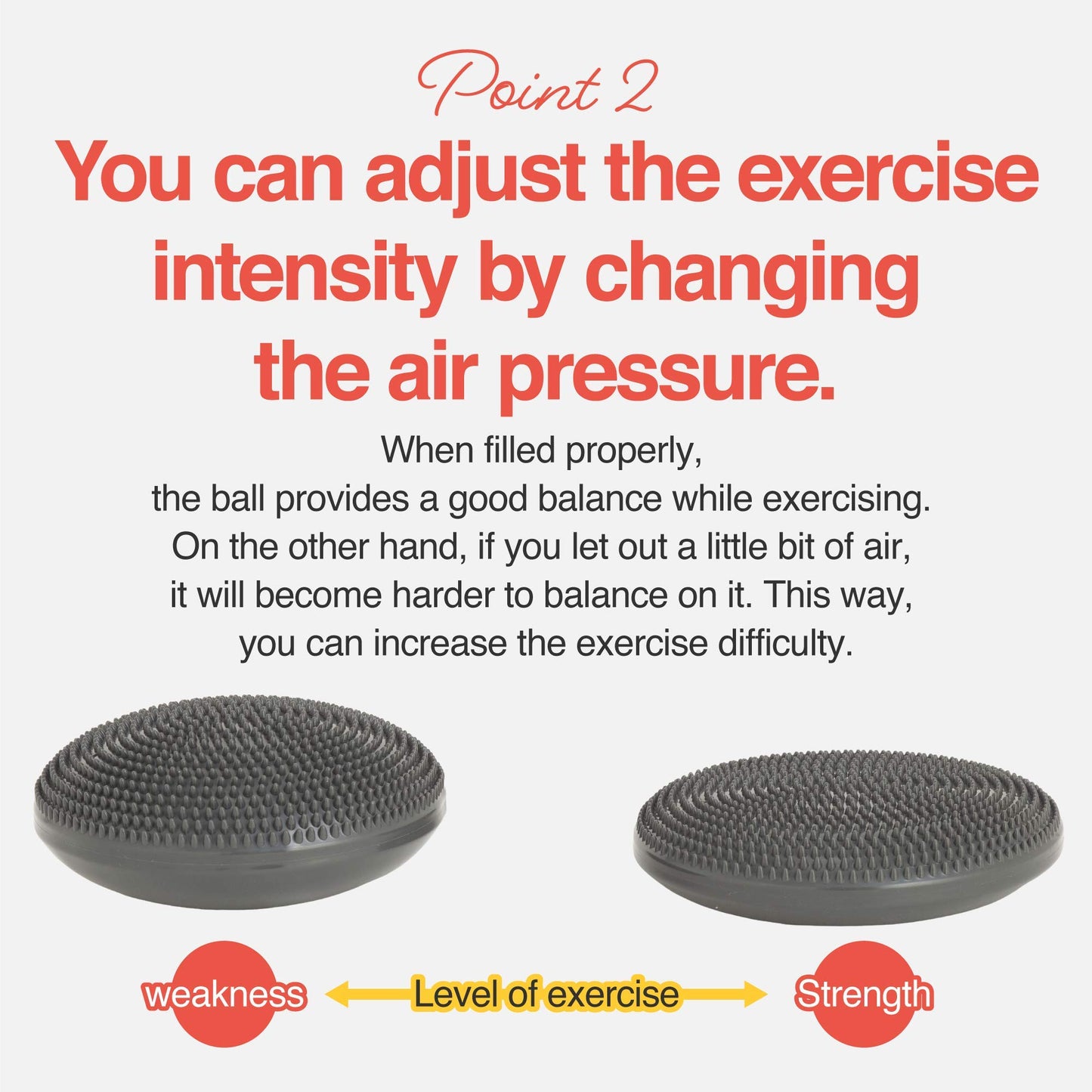 Primasole Balance Disc with Air Pump Wobble Cushion for Stability Workout 2 PCS Cobalt Blue Color PSS91NH052A