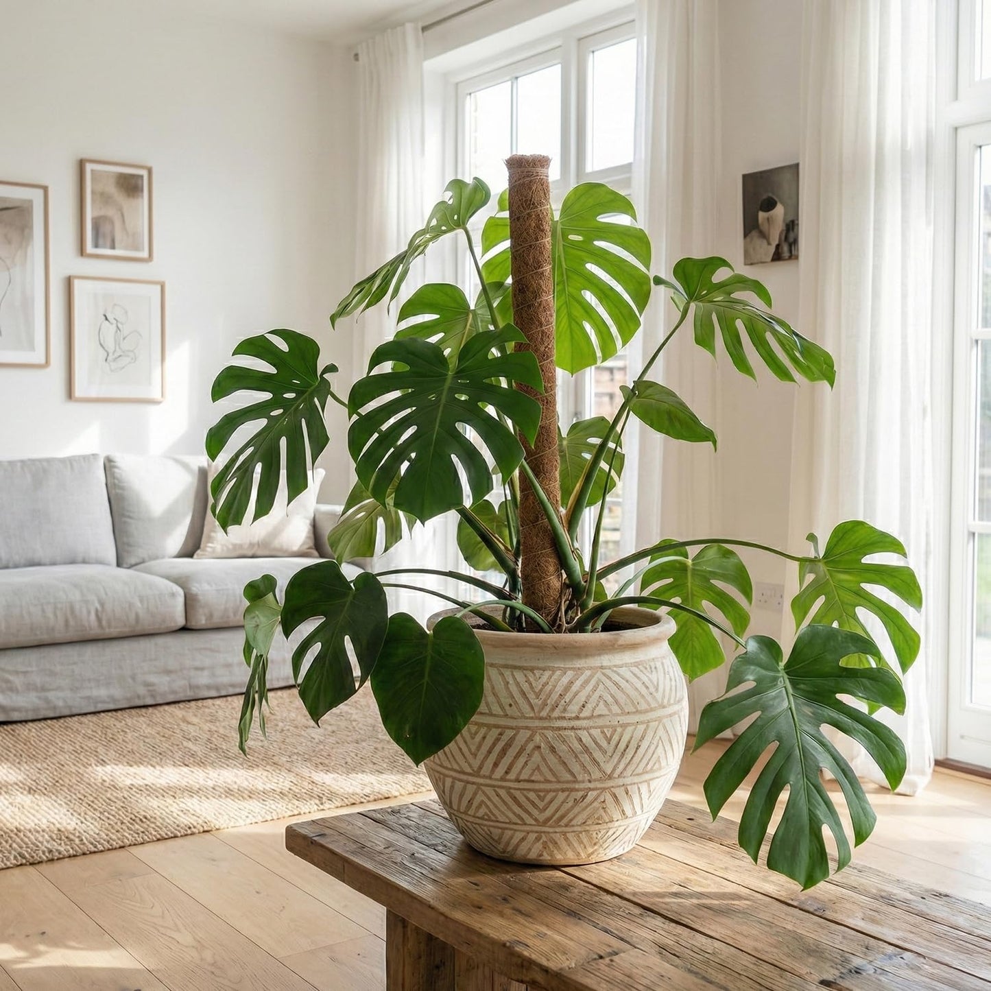 ragnaroc Monstera Deliciosa 2-4" 8ct – Live Plant for Indoor Outdoor Use, Garden & Landscaping – Live Arrival Guaranteed