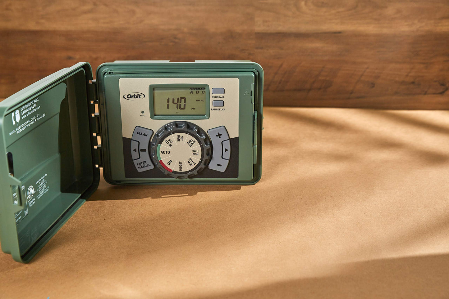 Orbit 57896 6-Station Outdoor Swing Panel Sprinkler System Timer