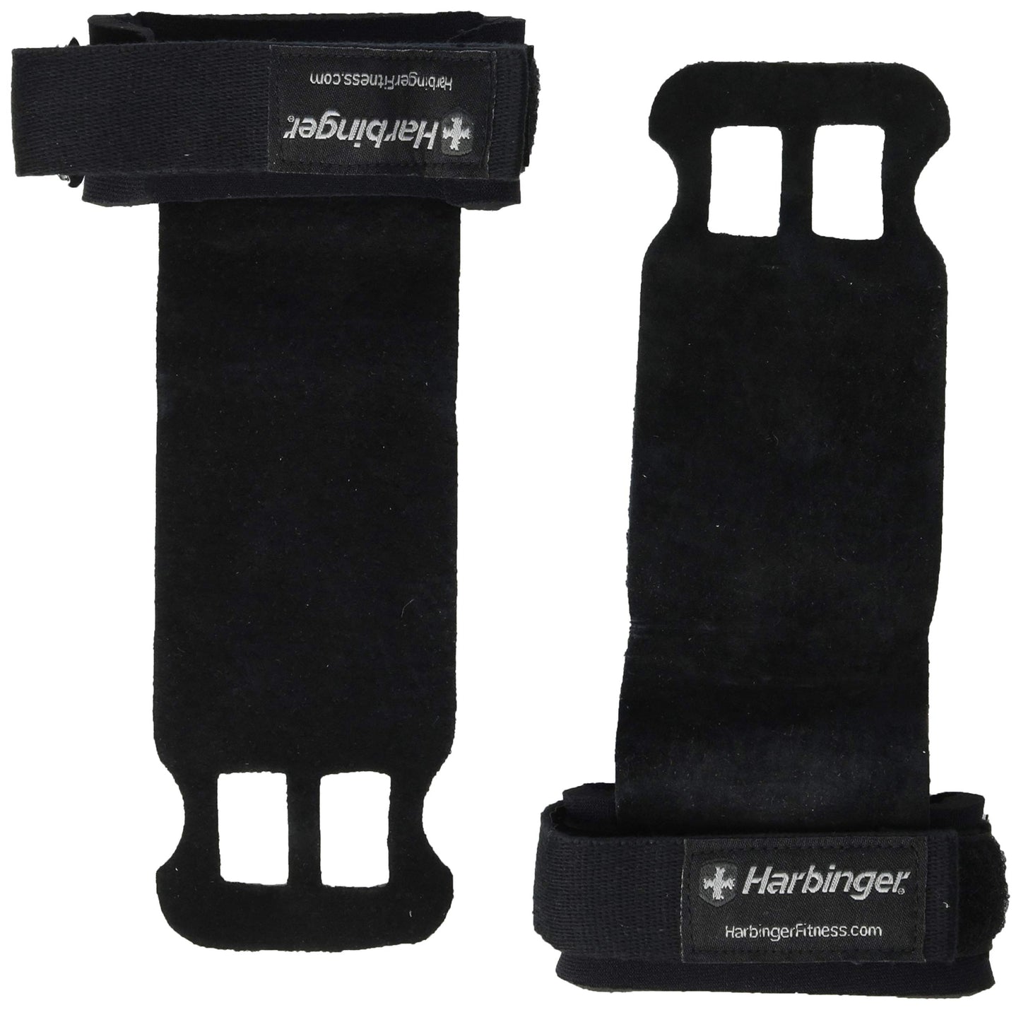 Harbinger Leather Palm Grips for Weight Lifting Workout Hand Protection, Medium