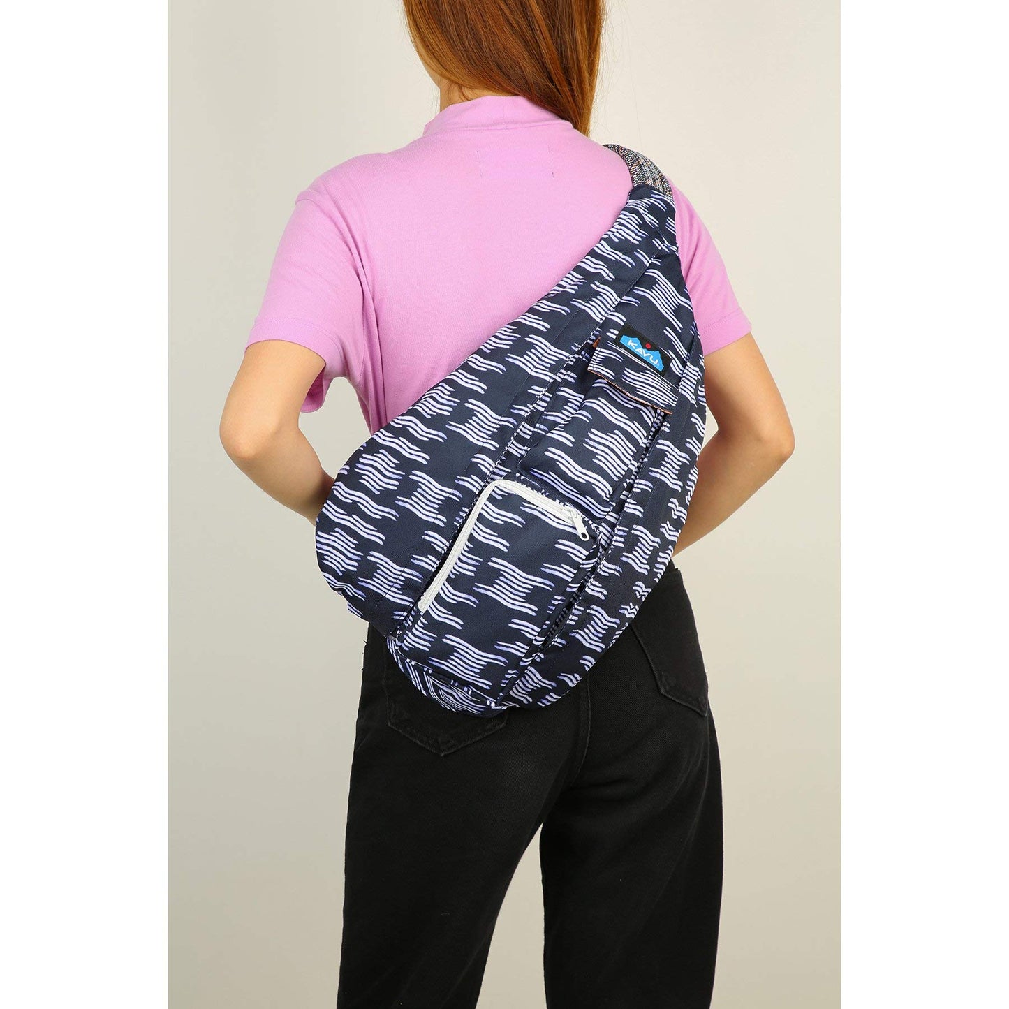 KAVU Original Rope Sling Pack with Adjustable Rope Shoulder Strap, Evening Tide