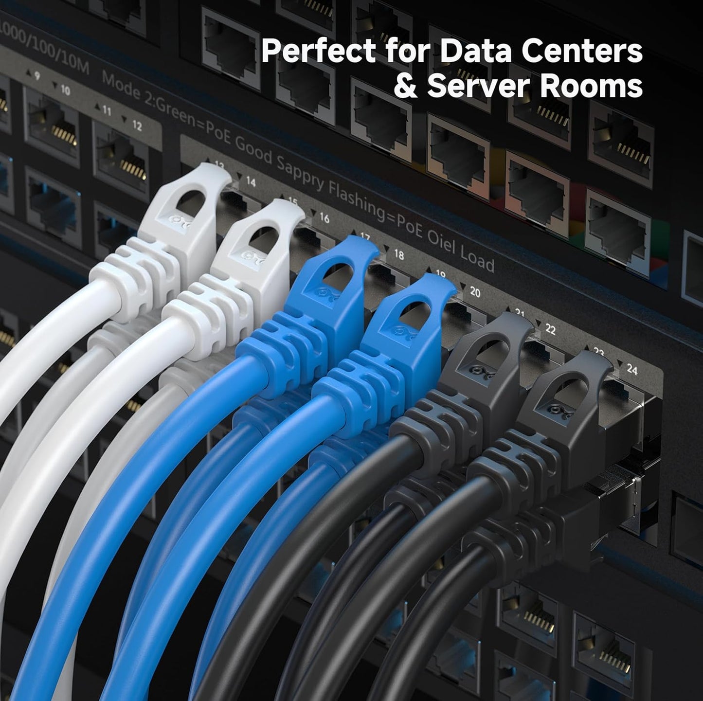 10Gbps 6A 50ft, 6A Cat6A Cable Matters Snagless Shielded Cat Ethernet Cable - Cat Cable, Cord, Ethernet Cord, Blue