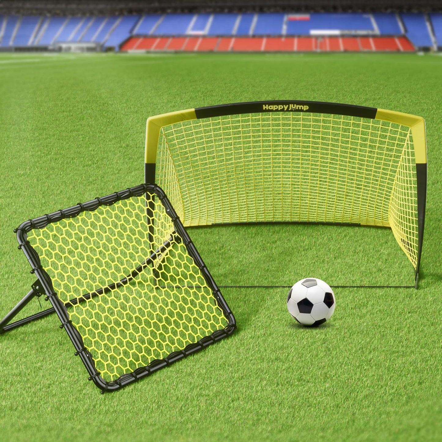 Happy Jump Portable Soccer Rebounder Net for Kids Soccer Training Practice