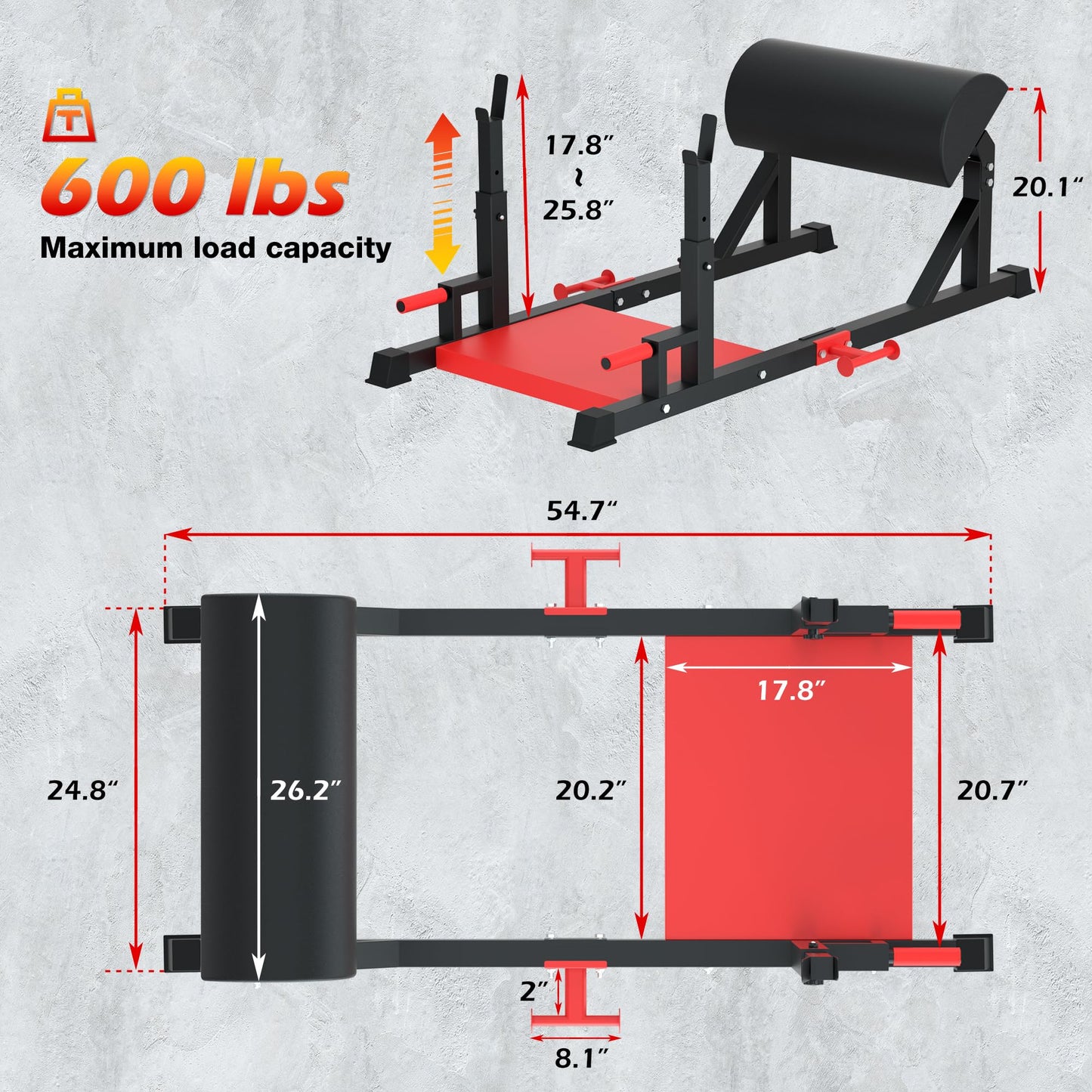 VIVITORY Hip Thrust Machine, Glute Bridge Machine Sissy Squat Machine with Weight Holder, Heavy Duty Butt Exercise Equipment for High Resistance Glute Training, Leg & Core Strengthening Equipment