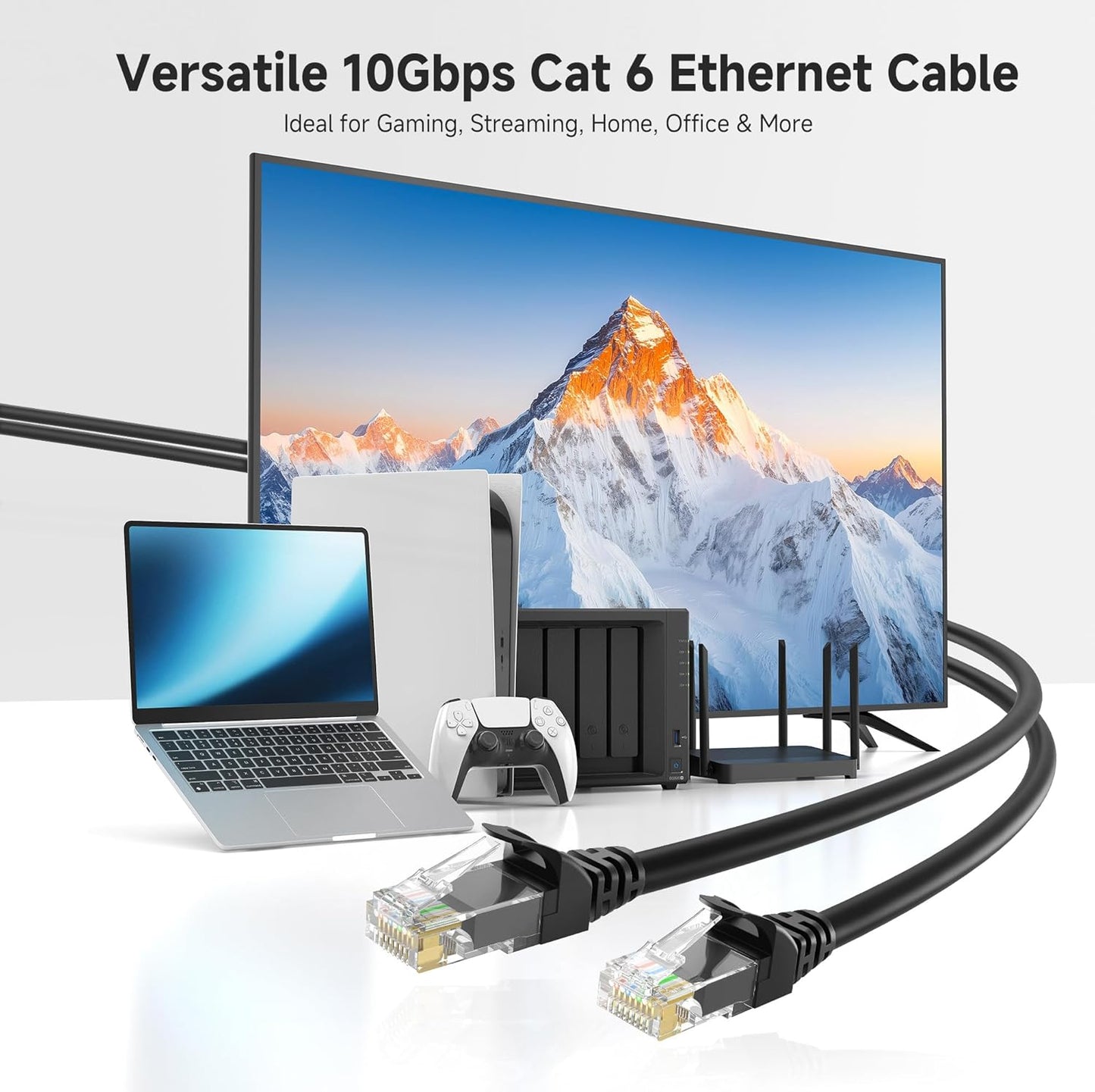 10Gbps 6 30ft, 6 Cat6 Cable Matters Snagless Cat Ethernet Cable - Cat Cable, Cord, Ethernet Cord, Black