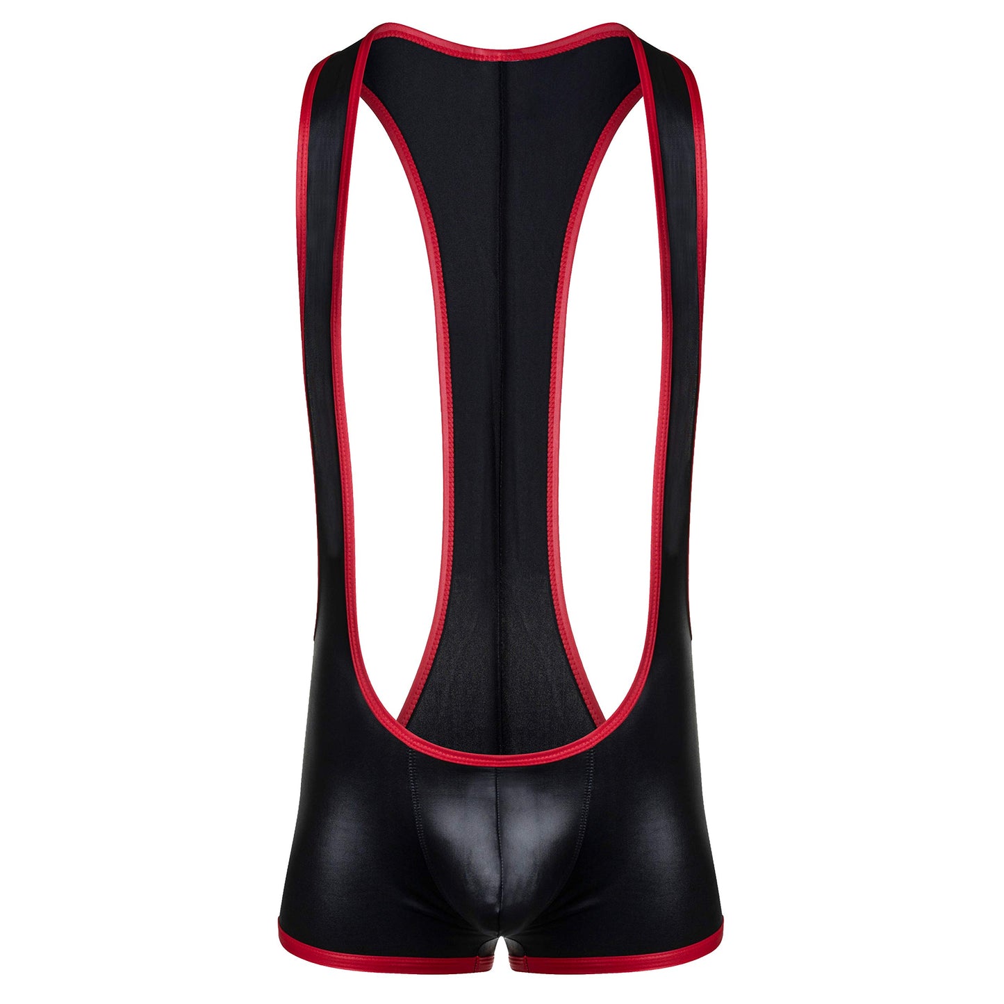 Gruff Pup Impulse Singlet (Black/Red - Assless, Medium)