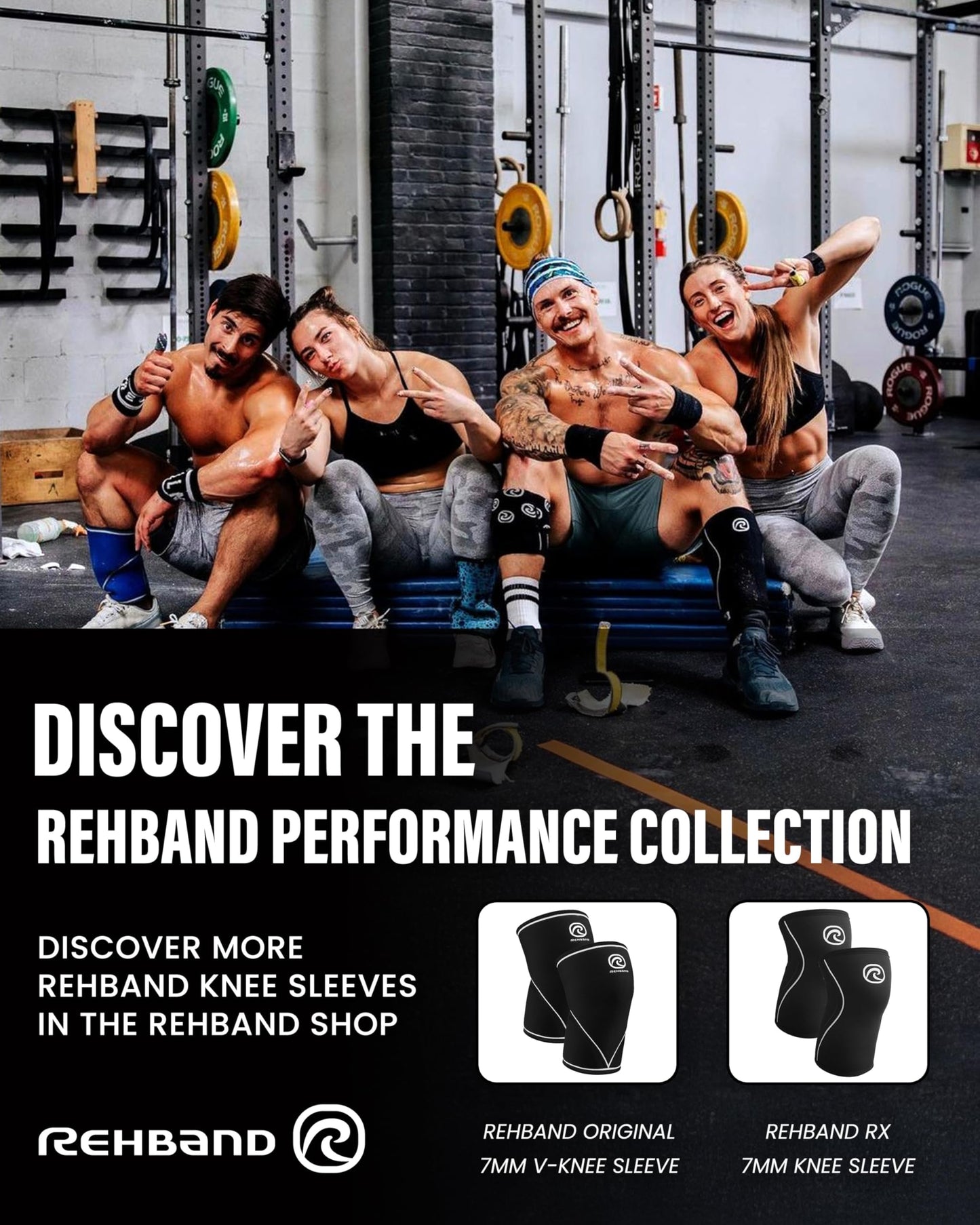 Rehband 5mm Knee Sleeves for Functional Training, Cross-Training & Powerlifting, Weightlifting Knee Support made of Neoprene, Unisex, Colour:Pink - 1 Pair, Size:Medium