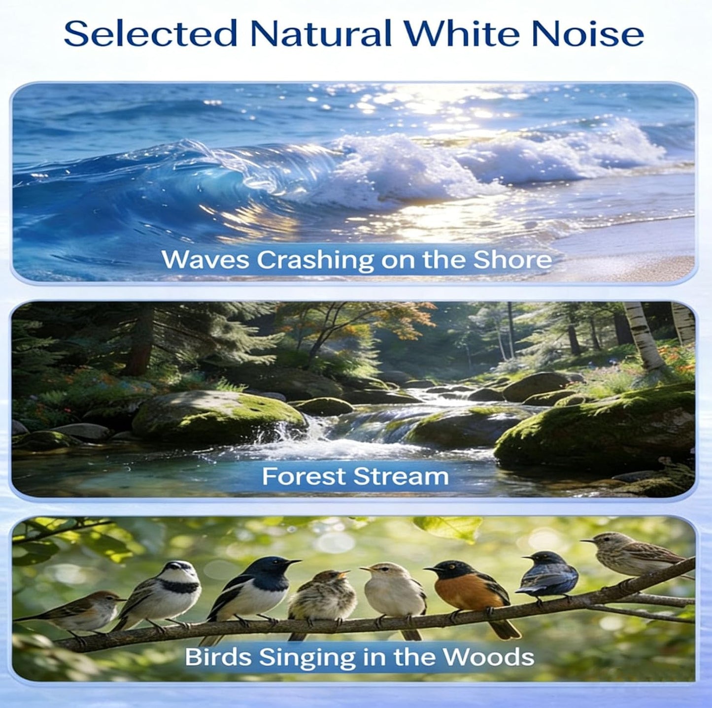 Ultra-Thin Bluetooth Pillow Speaker for Sleeping, Built-in White Noise to Support Sleep, Dual-Mode Speakers Audio