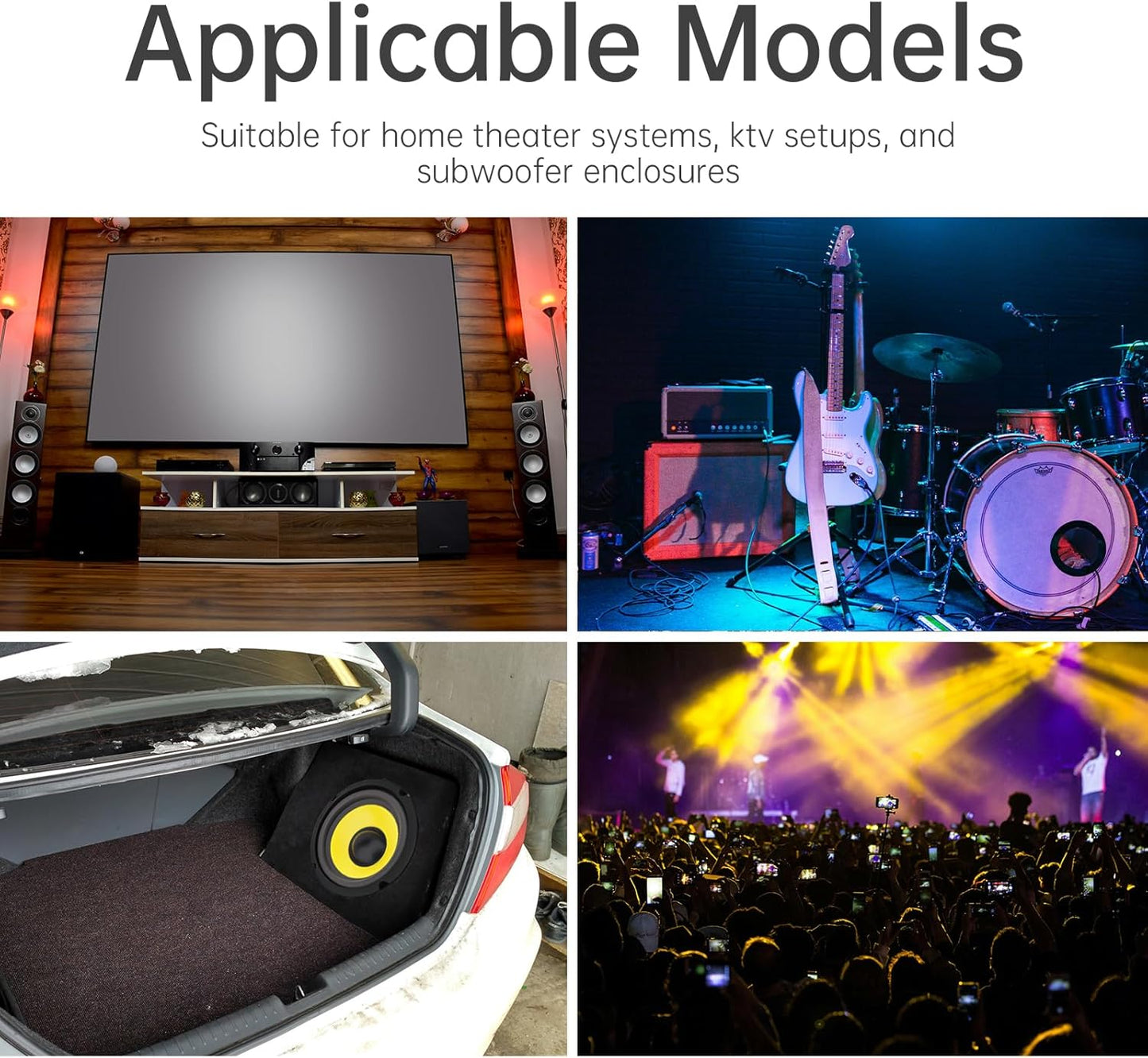 DriSentri 10 Inch Bass Loudspeaker Woofer Speaker, Car Speakers Wide Frequency Response Car Audio Stereo Speaker