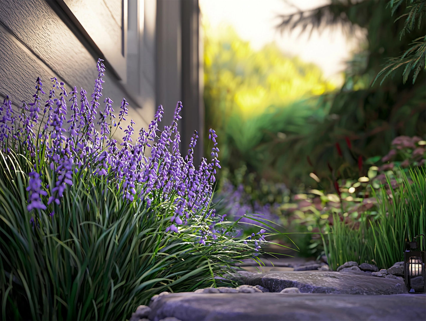 Big Blue Liriope Muscari - 12 Live 4 Inch Pots - Drought Tolerant Low Maintenance Evergreen Plants Grass Lilyturf