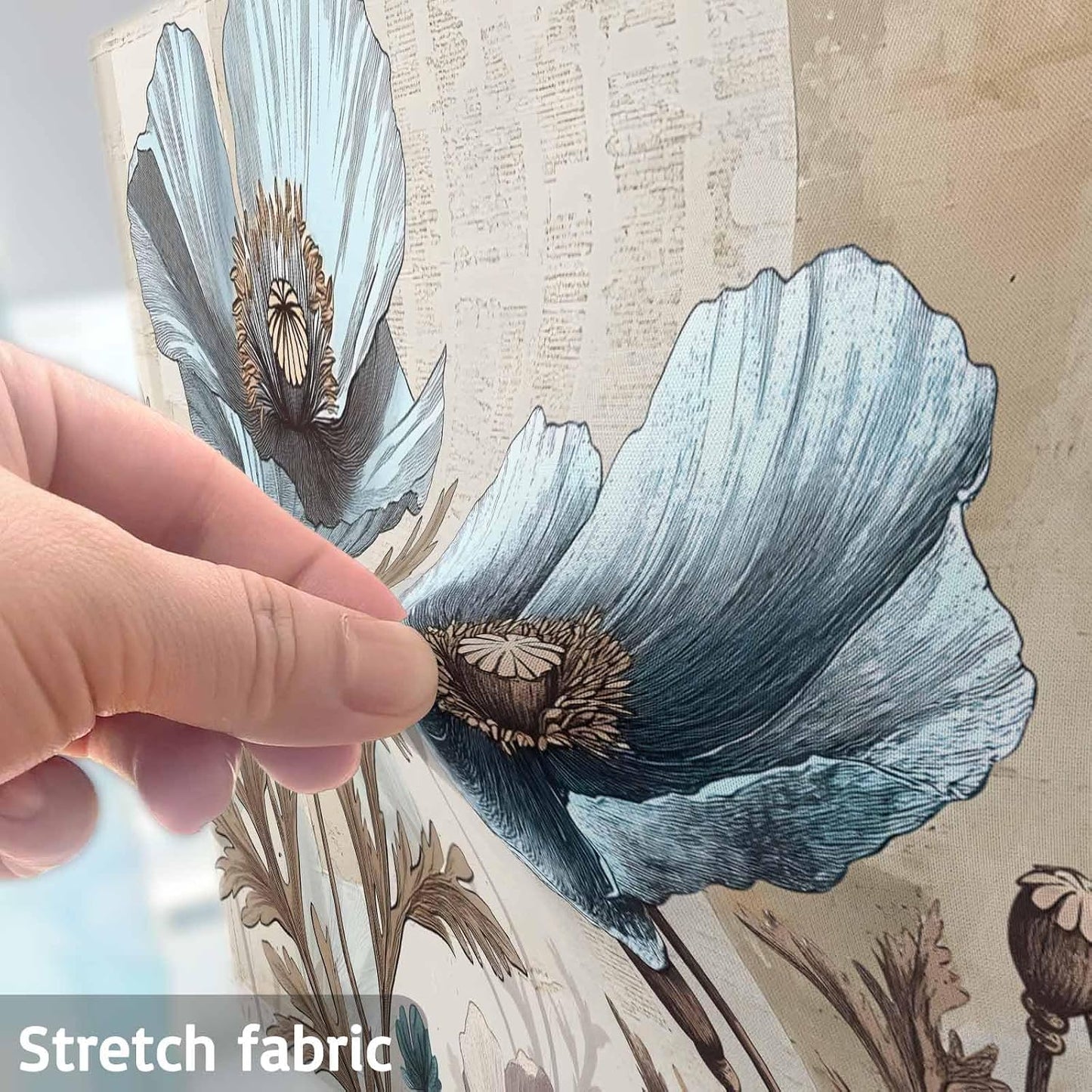 Singingin 85 Inch, Blue Broccoli TV Dust Cover Rustic Farmhouse Floral Retro Brown Plant Computer Monitor Cover