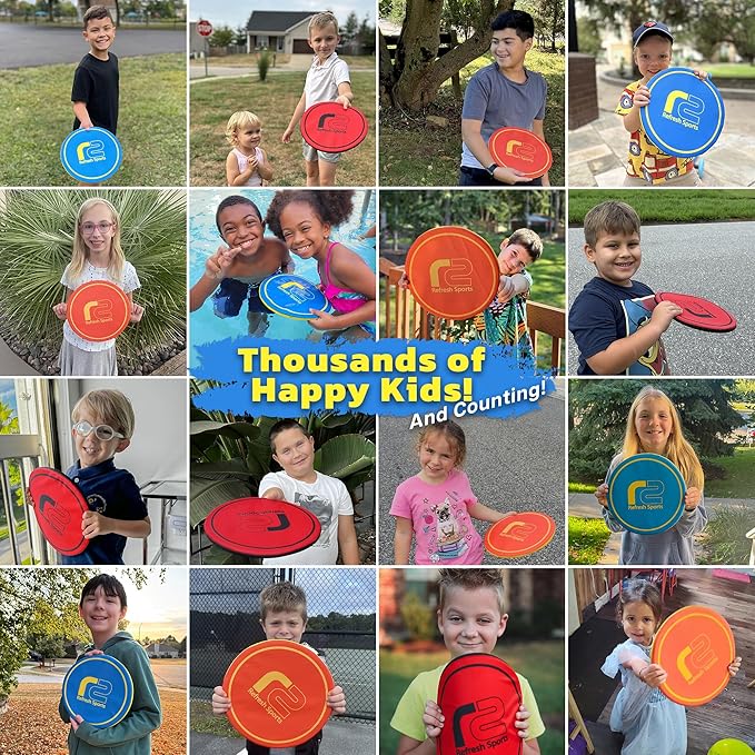 Soft Flying Disc for Kids - Best Girl Toys Age 4 & Up - Engaging Toy for 7 Year Old Girl Birthday Gifts - Stocking Stuffers for Girls All Ages - Fun Sports Toy & Party Favors & Outdoor Toys Age 6-8