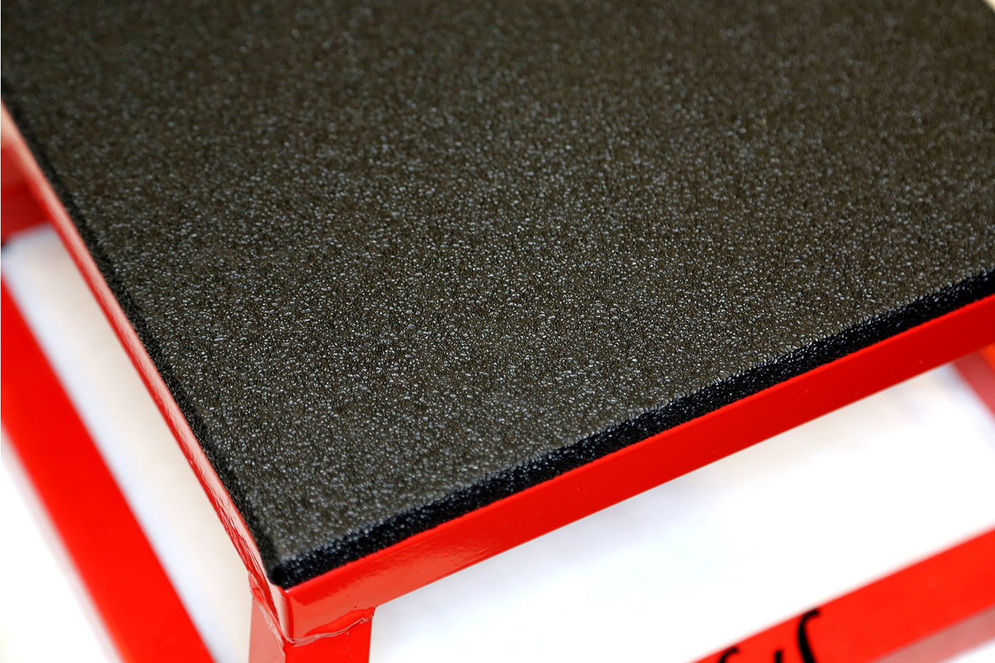 JFIT Plyometric Jump Box - 6", Red/Black