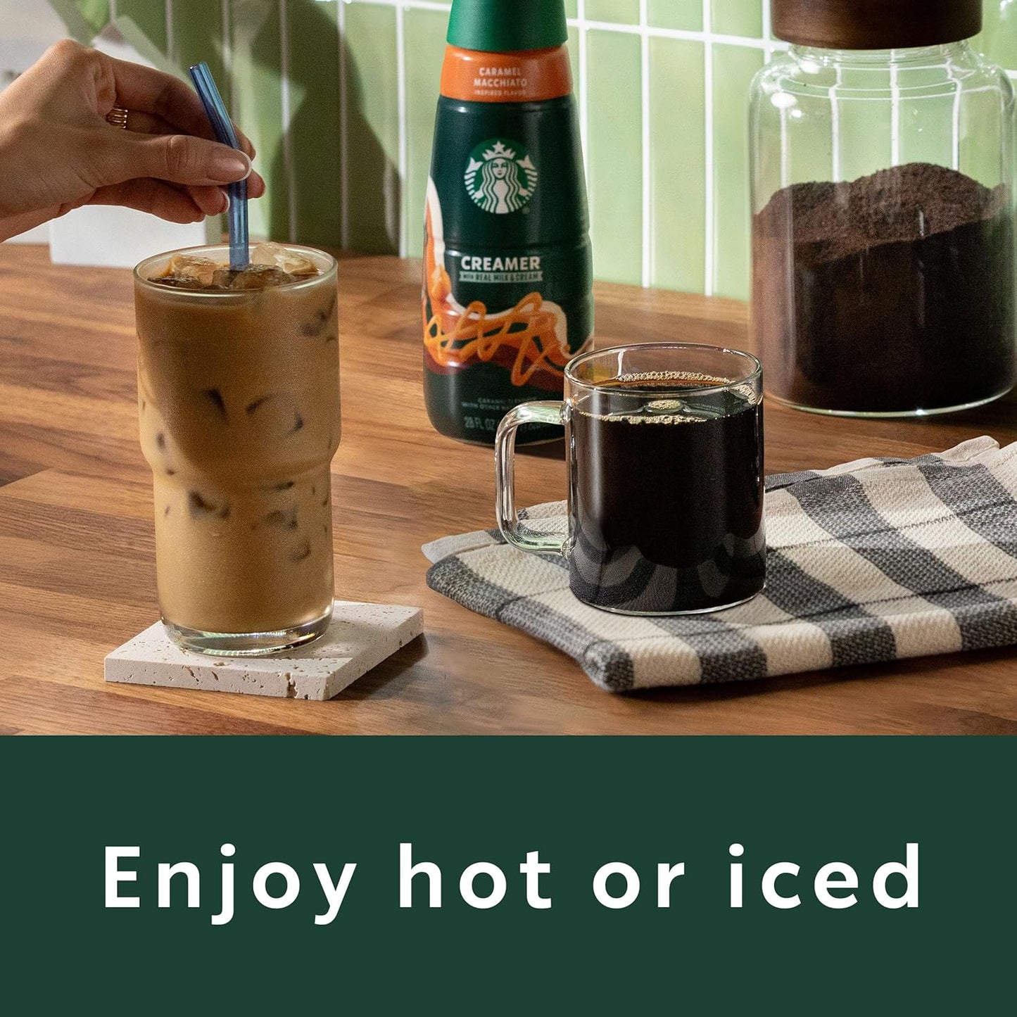 Starbucks Ground Coffee - Vanilla Flavor for Hot or Iced Beverages | Six 11 oz Bags