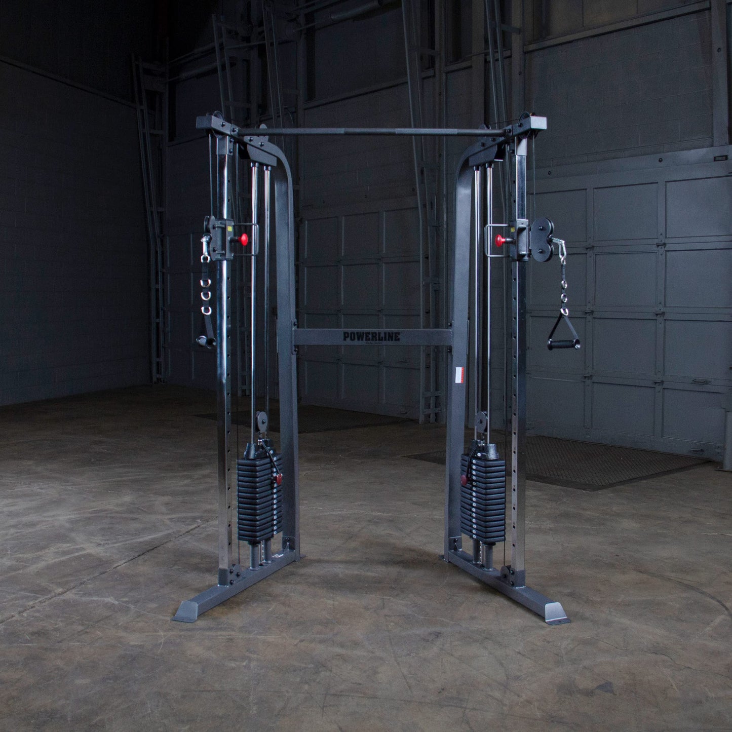 Body-Solid Powerline (PFT100) Cable Crossover Exercise Machine for Home & Commercial Gym, Functional Training Center with Dual 160lbs. Weights Stack for Cable Workout