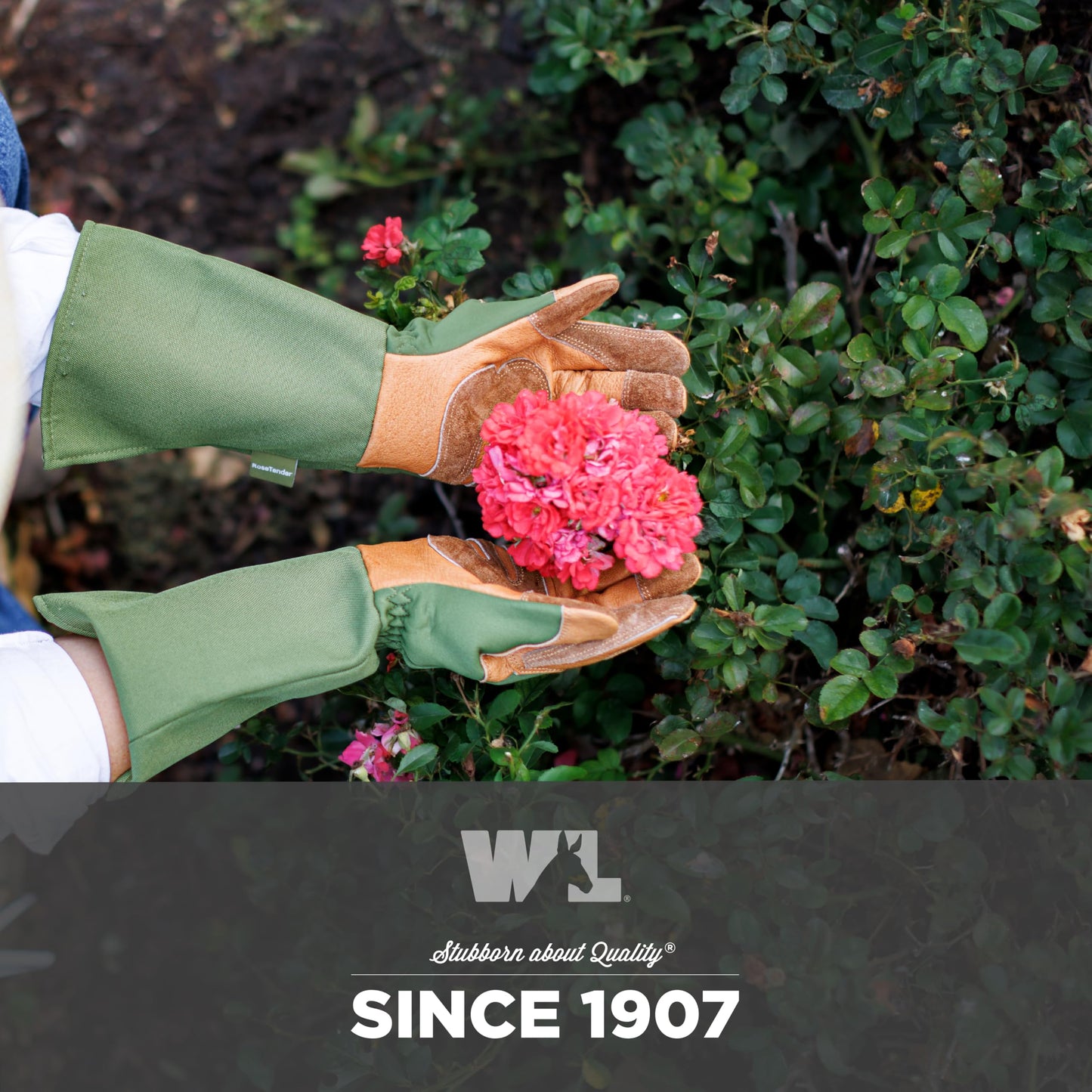 Wells Lamont Rosetender Gardening Gloves for Women – Thorn Proof Garden Gloves, Grain Leather Long Gloves for Pruning & Yard Work, 4129-300, X-Large